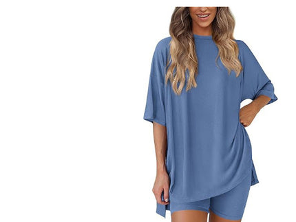 Fashion Loose Short-sleeved T-shirt And Slim Tight Pants