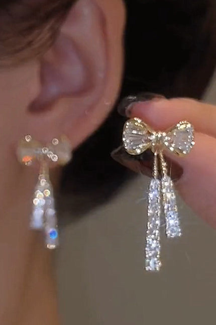 Rhinestones Butterfly Earrings