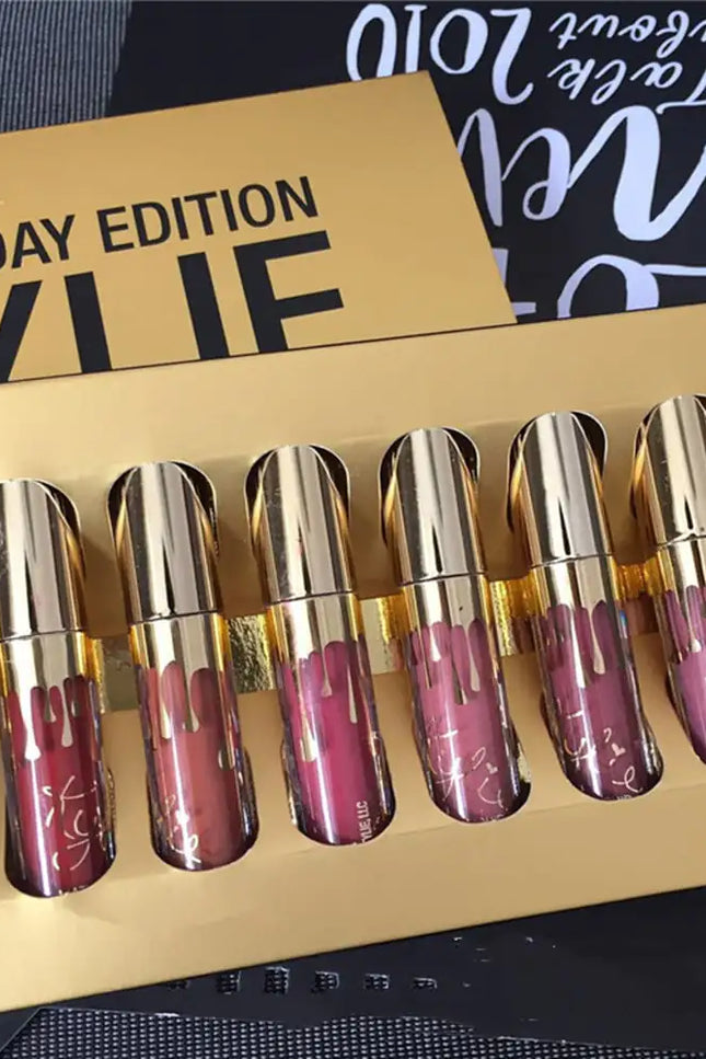Gold 6 Lip Colors - Kelly Kim Birthday Edition