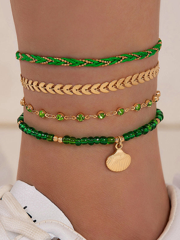 Geometric multi-layer Anklet