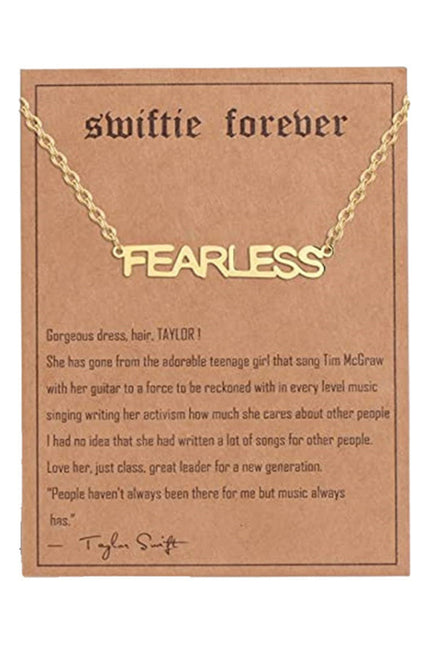 Golden letter pendant clavicle chain