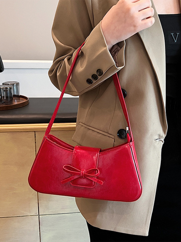 Bowknot underarm small shoulder bag