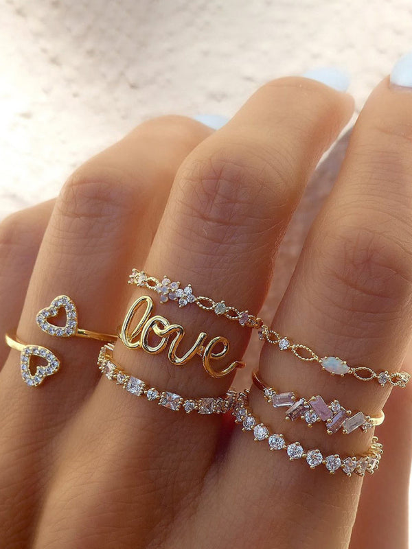 7-piece ring set