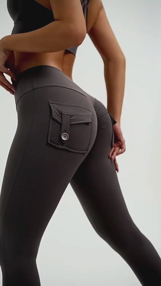 Slim High Waist Scrunch Butt  Lifting Leggings